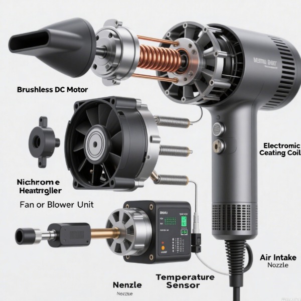 Key Components of a Brushless Motor Hair Dryer