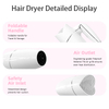 C181 compact foldable hair dryer detailed display with foldable handle, air outlet and safety air inlet