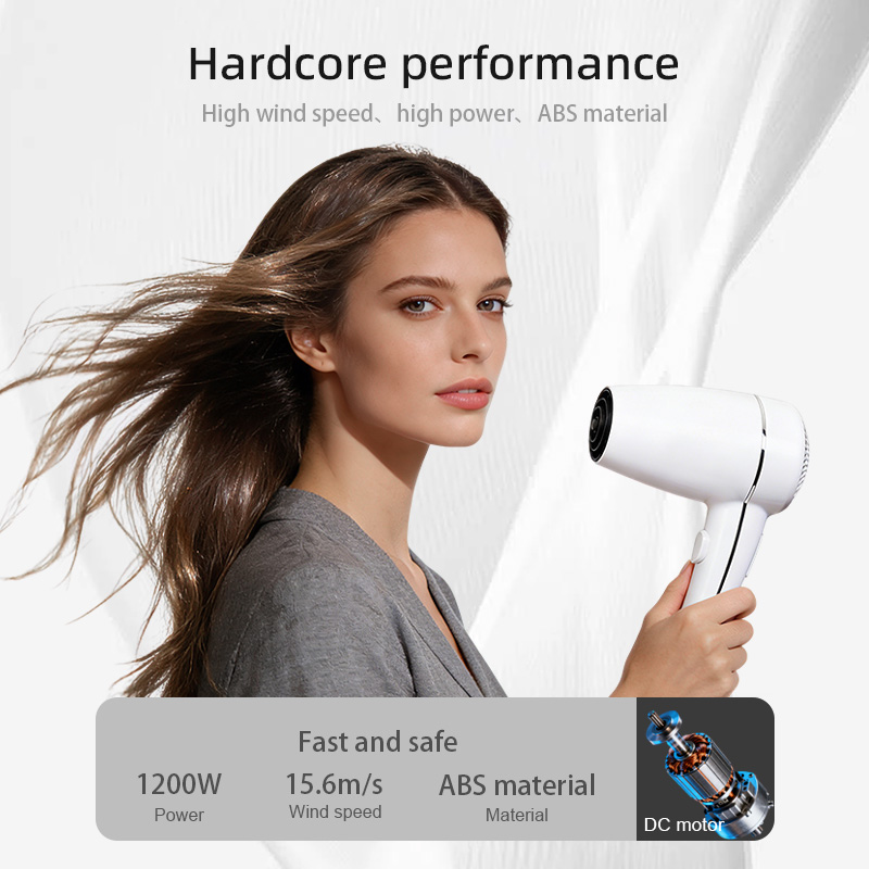 2 in 1 hotel wall mounted hair dryer with strong airflow and handheld design