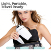 Lightweight foldable quiet ionic hair dryer for travel, hotel and private label projects