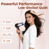 C200 lightweight travel hair dryer with 1600W power and low noise