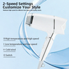 Professional Foldable Hair Dryer With Negative Ion Technology And A Compact Folding Handle