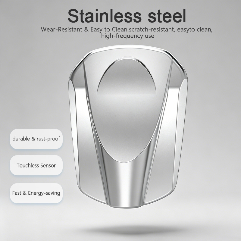 SF-6020 wall mounted hand dryer with stainless steel body and touchless sensor