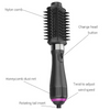 professional Hair Brush Dryer Comb Hot Air Brush 4 In 1 Hair Straightting And Curling Multifunctional Styler One Step Hair Dryer