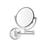 Customized Newest 360 degree Swivel Bathroom Wall Mounted Makeup Mirror Double Side Stainless steel 8 Inch Small Makeup Mirror