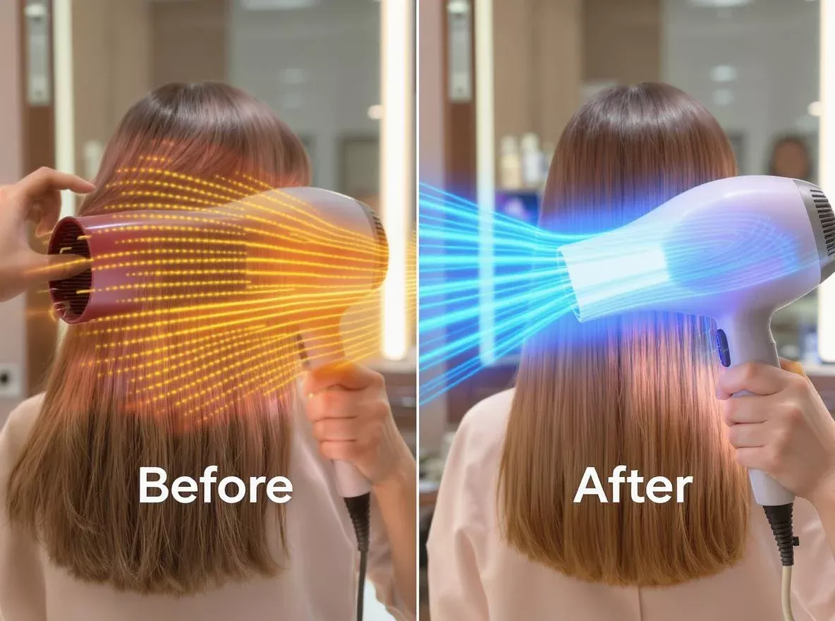 Traditional Hair Dryer vs Infrared Dryer Heat Technology