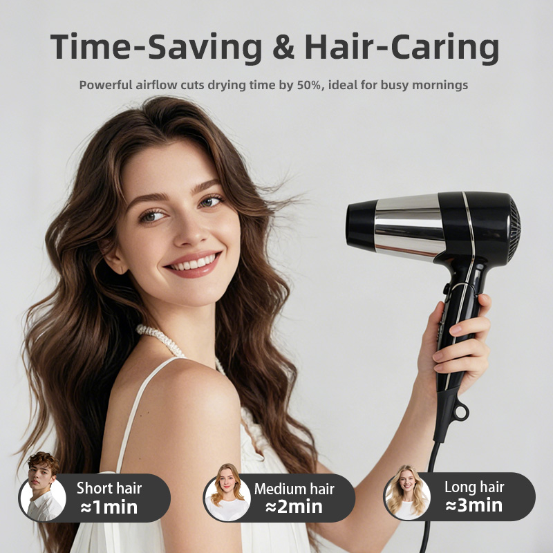 C205 portable electric hair dryer for fast drying short medium and long hair