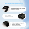 foldable hair dryer with safety air inlet foldable handle and fireproof air outlet