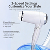 C203 foldable hair dryer with 2 speed settings and 3 temperature modes