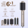  6 In 1 Hair Straightener One Step Hot Air Brush Curler Hot Air Dryer Professional Salon Multifunctional Hair Styler