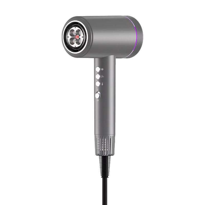 HP-2024-1 far-infrared ionic hair dryer for household use with compact design, cool shot control and overheat protection