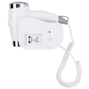 1808-6-G Hotel Wall-mounted Hair Dryer with Shaver Socket