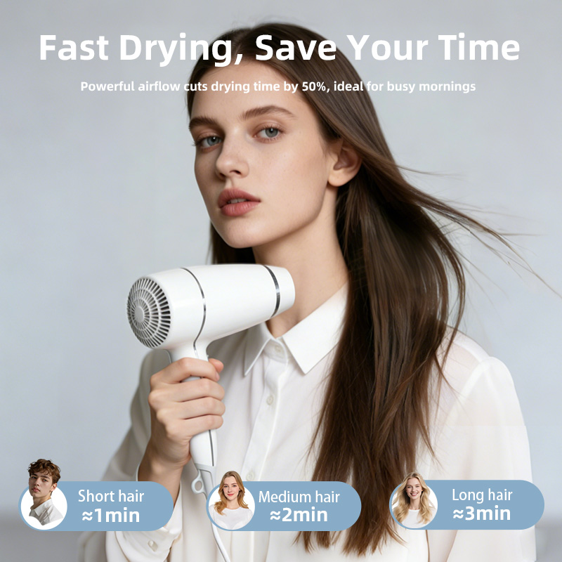 C183 fast drying foldable ionic hair dryer for short medium and long hair