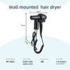 WT-8802 Wall Mounted Negative Ion Hair Dryer for Hotel & Home